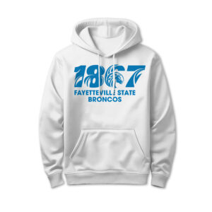 '25 Unisex Fayetteville State White Hoodie w/ 1867 Logo