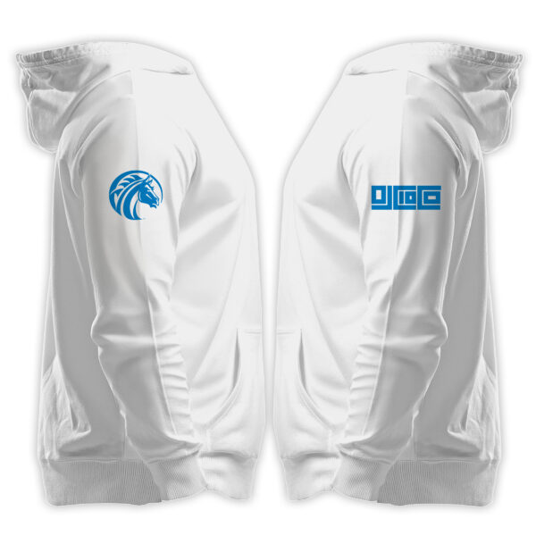 '25 Unisex Fayetteville State White Hoodie w/ Athletic Mark - Image 2