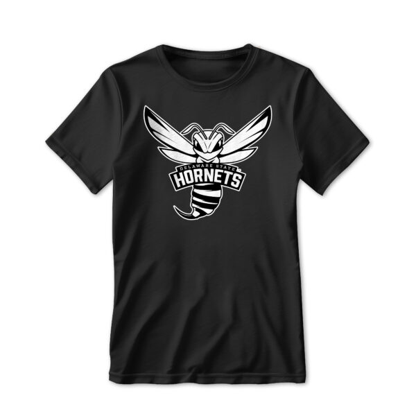 '25 Unisex Delaware State Tee w/ Primary Mark - Black and White - Image 5
