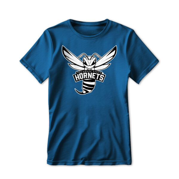 '25 Unisex Delaware State Tee w/ Primary Mark - Black and White - Image 4