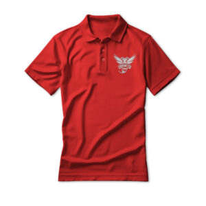 '25 Unisex Delaware State Red Polo w/ Hornet