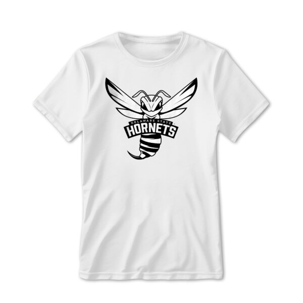 '25 Unisex Delaware State Tee w/ Primary Mark - Black and White - Image 2