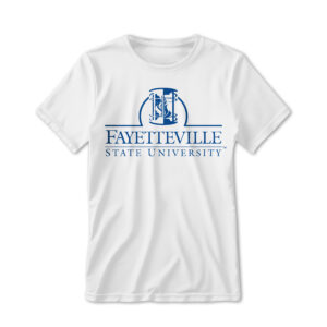 '25 Unisex Fayetteville State White Tee w/ Primary Mark