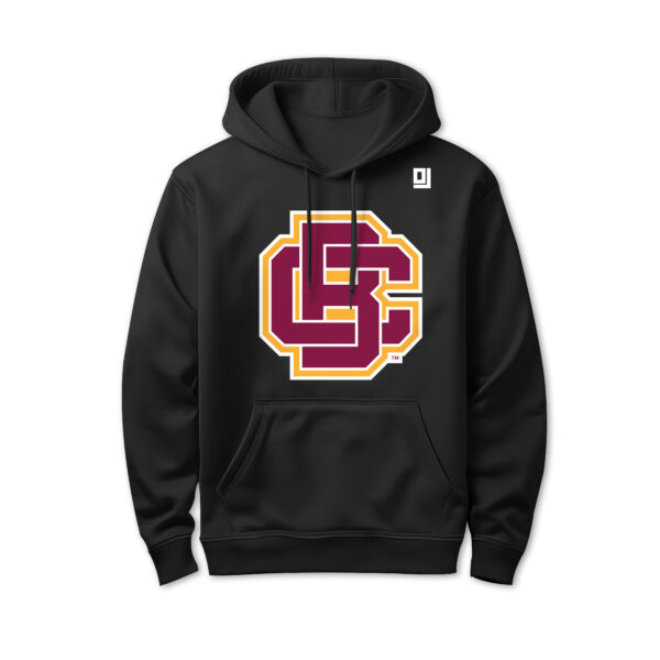 '25 Unisex Bethune Cookman Black Hoodie w/ Primary Logo