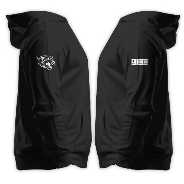 '25 Unisex Bethune Cookman Black Hoodie w/ Primary Logo - Image 2