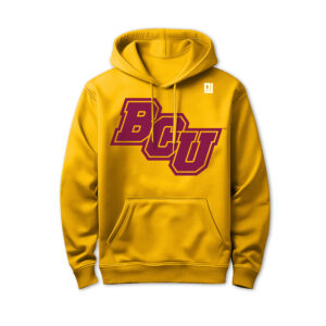 '25 Unisex Bethune Cookman Gold Hoodie w/ Slant Logo