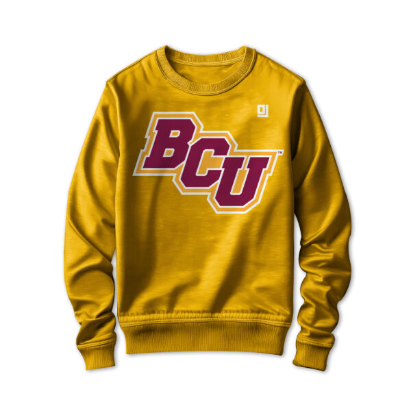 '25 Unisex Bethune Cookman Gold Sweatshirt w/ Slant Logo