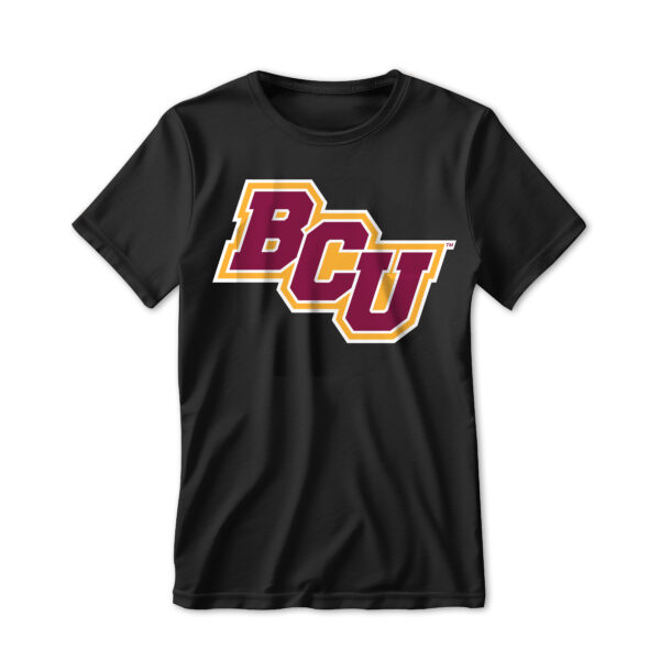 '25 Unisex Bethune Cookman Black Tee w/ Slant Logo