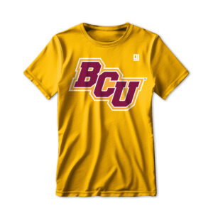'25 Unisex Bethune Cookman Gold Tee w/ Slant Logo