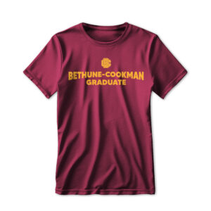 '25 Unisex Bethune Cookman Maroon Tee w/ Primary Logo Grad 2