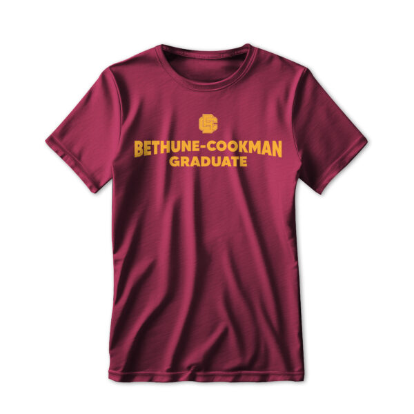 '25 Unisex Bethune Cookman Maroon Tee w/ Primary Logo Grad 2