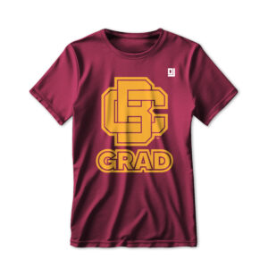 '25 Unisex Bethune Cookman Maroon Tee w/ Primary Logo Grad