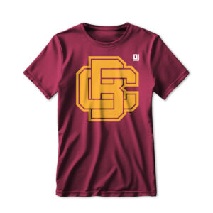 '25 Unisex Bethune Cookman Maroon Tee w/ Primary Logo Variation