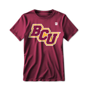 '25 Unisex Bethune Cookman Maroon Tee w/ Slant Logo