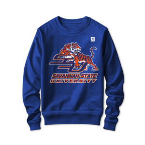 '25 Unisex Savannah State Blue Sweatshirt w/ Primary Mark
