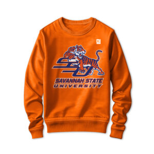 '25 Unisex Savannah State Orange Sweatshirt w/ Primary Mark