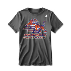 '25 Unisex Savannah State Gray Tee w/ Primary Mark