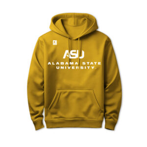 '25 Unisex Alabama State Gold Hoodie w/ Logo 1