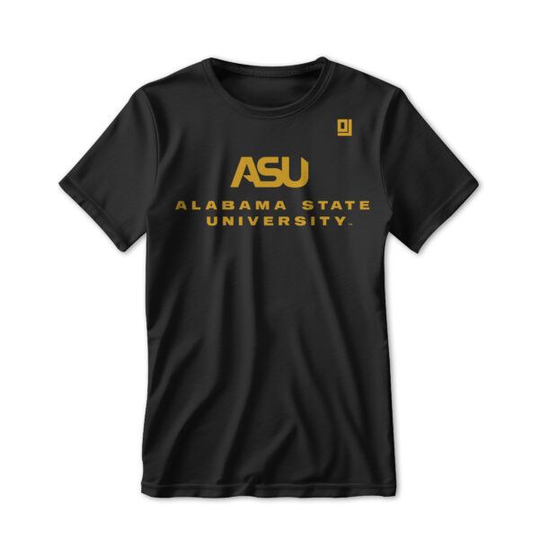 '25 Unisex Alabama State Black Tee w/ Logo 1 - Image 2