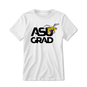 '25 Unisex Alabama State White Tee w/ Grad Logo