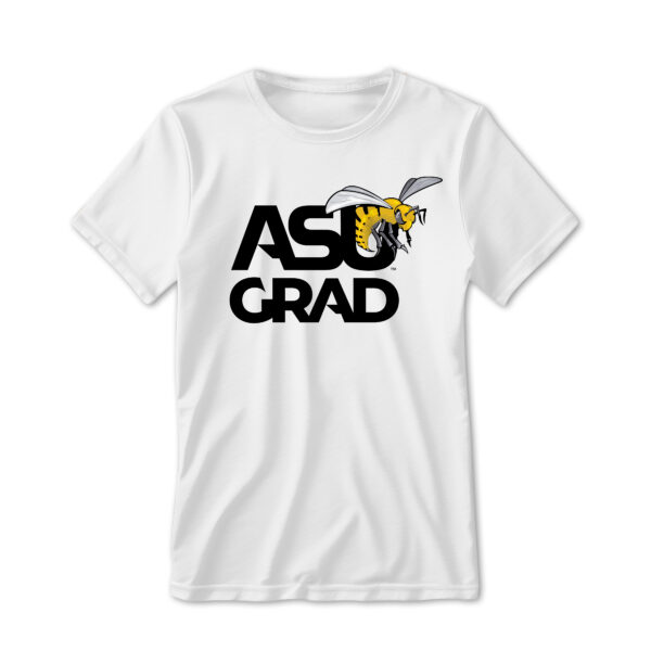 '25 Unisex Alabama State White Tee w/ Grad Logo