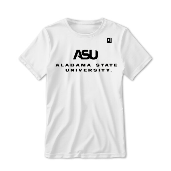 '25 Unisex Alabama State White Tee w/ Logo 1 - Image 2