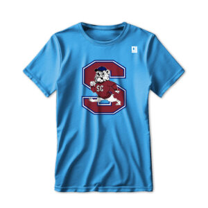 '25 Unisex SC State Light Blue Tee w/ Full Color Bulldog