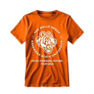 '25 Unisex Savannah State Walls Group Homecoming Orange Tee 1