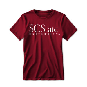 '26 Unisex SC State Garnet Tee w/ White University Mark