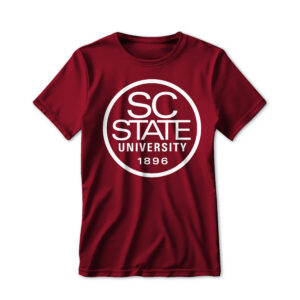 '26 Unisex SC State Garnet Tee w/ White Circular Logo