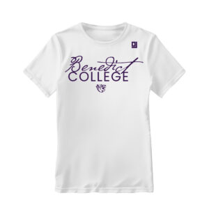 '26 Unisex Benedict White Tee BC Cursive