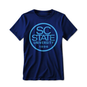 '26 Unisex SC State Blue Tee w/ Light Blue Circular Logo