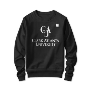 '26 Unisex Clark Atlanta Black Sweatshirt w/ White CAU logo