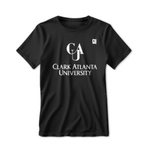 '26 Unisex Clark Atlanta Black Tee w/ White CAU logo